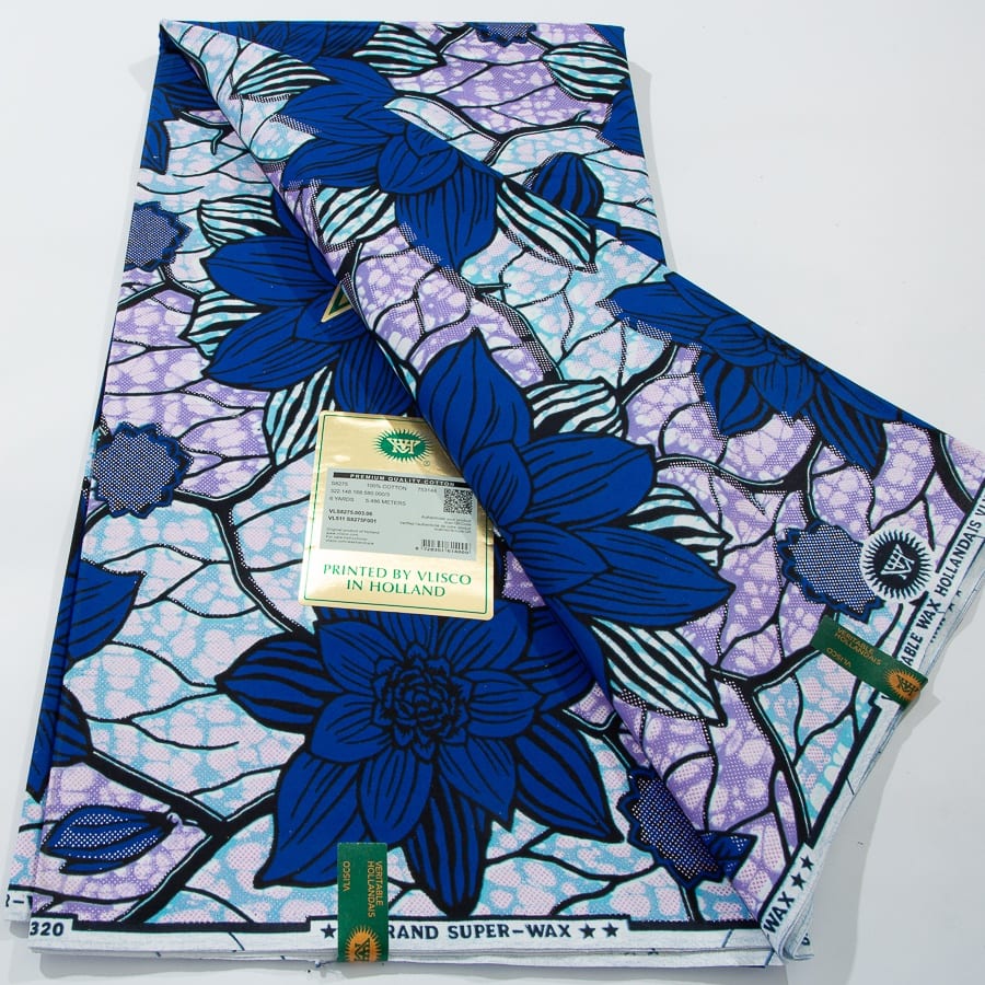 [codex-media-12] African Wax Print Fabric 6 Yards | Double-Sided Party Material image 13