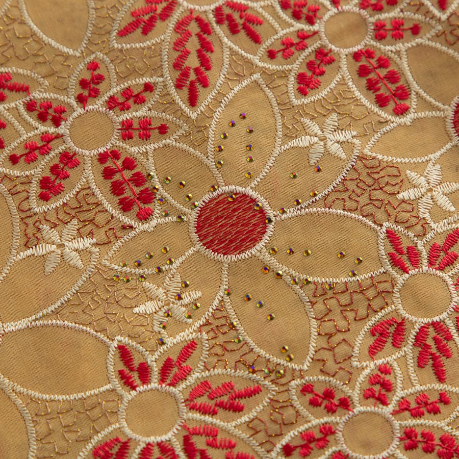 [codex-media-6] Swiss Voile Lace Fabric with Rhinestones, African Cotton Lace Fabric for Sewing Wedding Party/Prom Dresses image 7