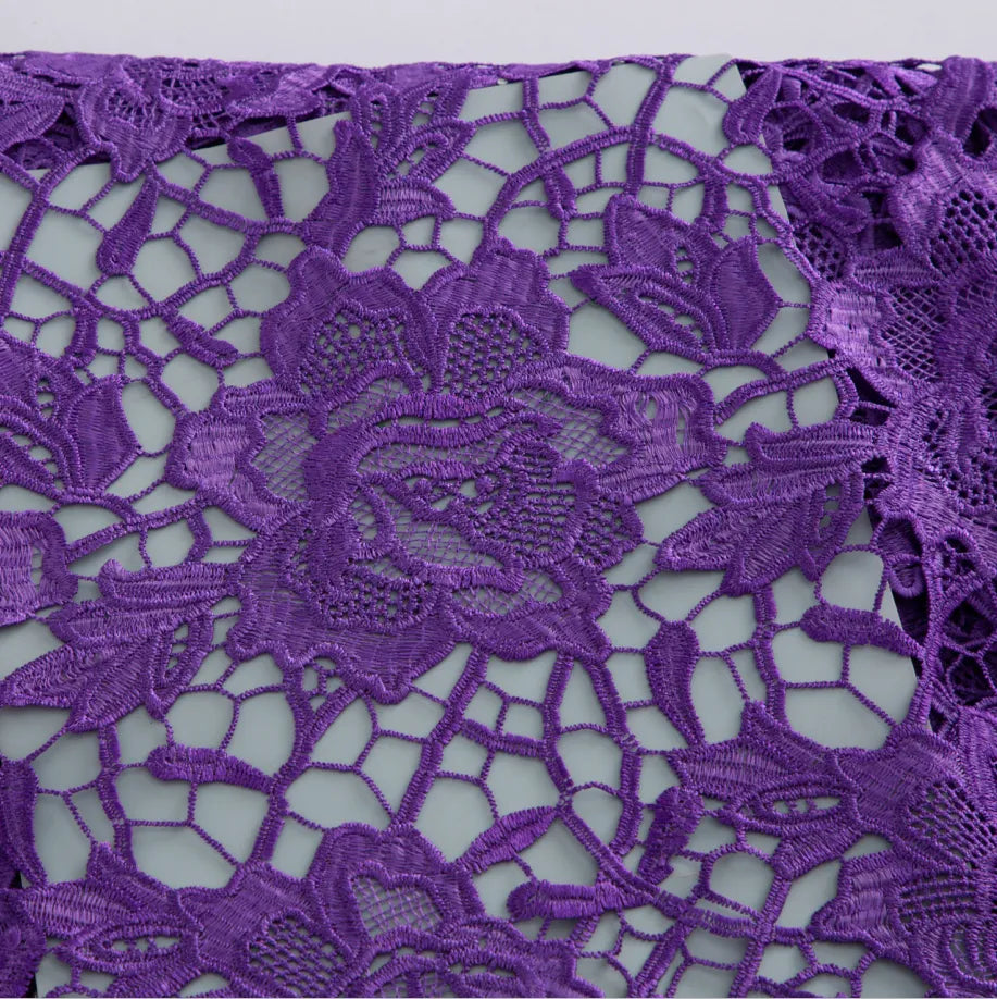 [codex-media-5] Orange Guipure Cord Lace Fabric 5 Yards | 4944 image 6