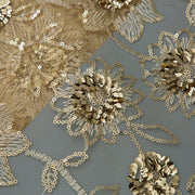 [codex-media-3] French Mesh Lace Fabric, African Net Lace Fabric with Sequins for Sewing Wedding/Party/Prom Dresses image 4