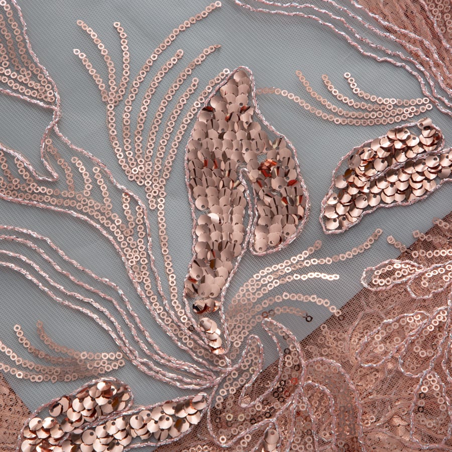 [codex-media-1] African Mesh Lace Fabric, French Net Lace Fabric with Sequins for Sewing Wedding/Party/Prom Dresses image 2
