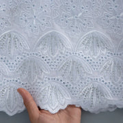 [codex-media-3] Wine Swiss Voile Lace Fabric 5 Yards | 4937 image 4