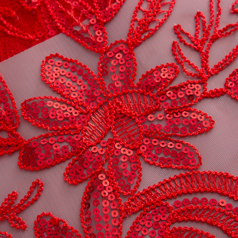 [codex-media-19] African Mesh Lace Fabric, French Net Lace Fabric with Sequins for Sewing Wedding/Party/Prom Dresses image 20