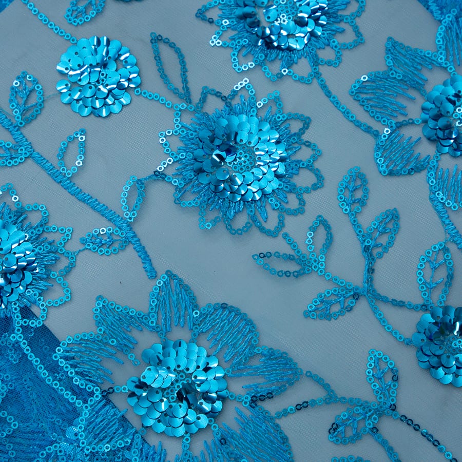 [codex-media-15] French Mesh Lace Fabric, African Net Lace Fabric with Sequins for Sewing Wedding/Party/Prom Dresses image 16