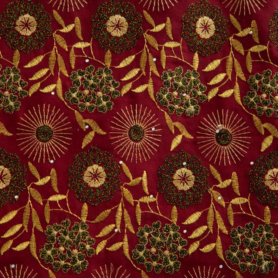 [codex-media-1] Brown Swiss Voile Lace Fabric 5 Yards | 4938 image 2