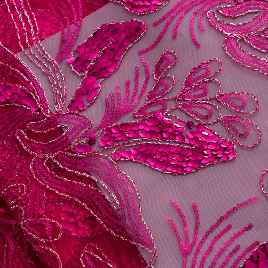 [codex-media-15] African Mesh Lace Fabric, French Net Lace Fabric with Sequins for Sewing Wedding/Party/Prom Dresses image 16