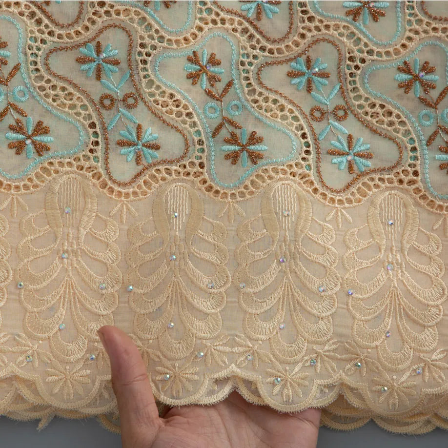 [codex-media-1] Yellow Swiss Voile Lace Fabric 5 Yards | 4935 image 2