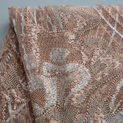 [codex-media-13] French Mesh Lace Fabric with Beads, African Luxury Sequins Lace Fabric for Sewing Wedding/Party/Prom Dresses image 14