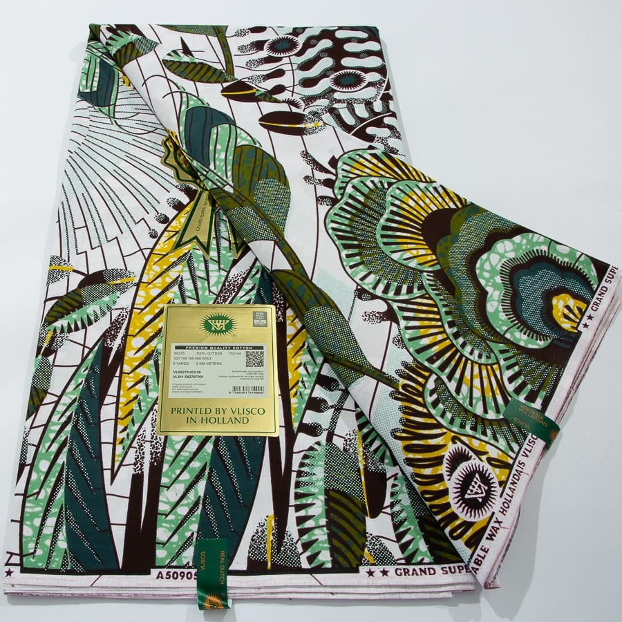 [codex-media-6] African Wax Print Fabric 6 Yards | Double-Sided Party Material image 7