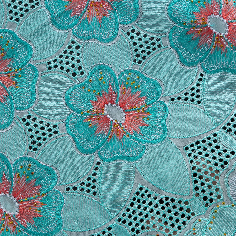 [codex-media-14] African Cotton Lace Fabric with Rhinestones, Swiss Voile Lace Fabric for Sewing Wedding/Party/Prom Dresses image 15
