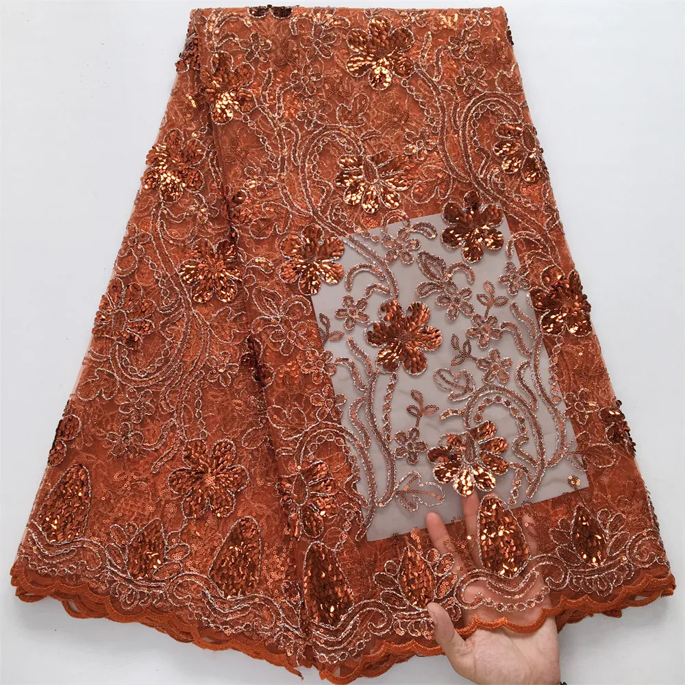 [codex-media-12] African Mesh Lace Fabric 5 Yards | 4931 image 13