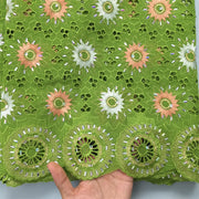 [codex-media-11] Green Swiss Voile Lace Fabric 5 Yards | 4949 image 12
