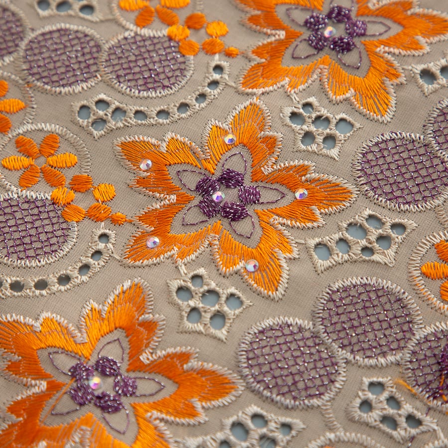 [codex-media-10] Swiss Voile Lace Fabric with Rhinestones, African Cotton Lace Fabric for Sewing Wedding Party/Prom Dresses image 11