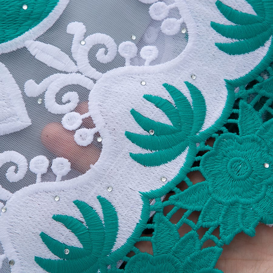 [codex-media-7] French Mesh Lace Fabric with Sequins | 5 Yards/pc African Net Lace Fabric image 8