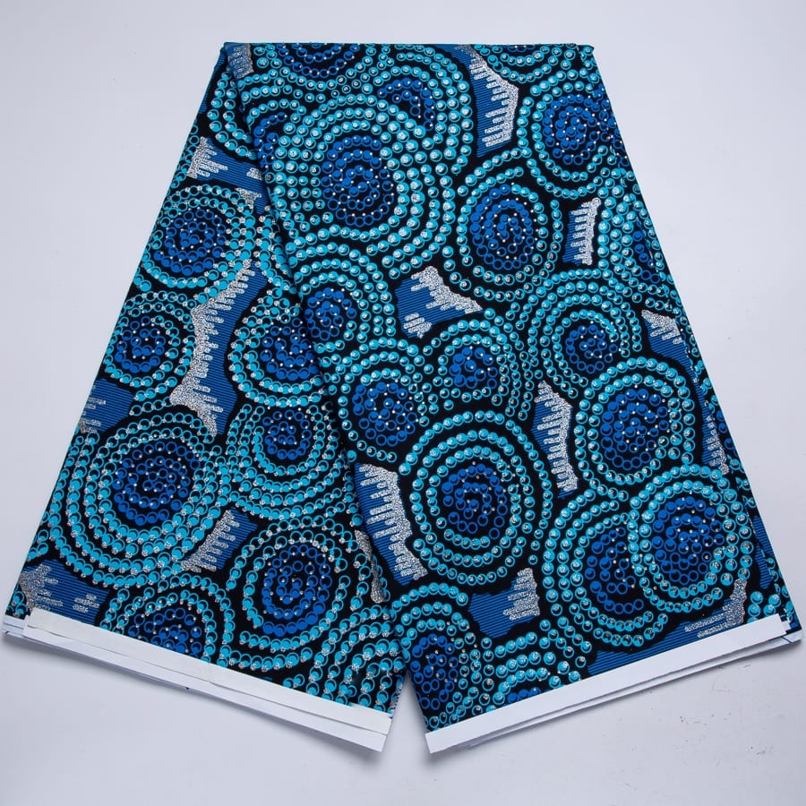 [codex-media-3] African Wax Print Fabric 6 Yards | Double-Sided Party Material image 4
