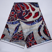 [codex-media-8] African Wax Print Fabric 6 Yards | Double-Sided Party Material image 9