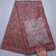 [codex-media-19] African Mesh Lace Fabric, French Net Lace Fabric with Sequins for Sewing Wedding/Party/Prom Dresses image 20