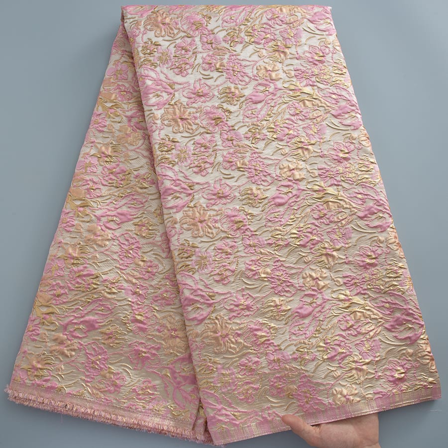 [codex-media-6] African Brocade Lace Fabric, French Jacquard Lace Fabric for Sewing Women Elegant Party Dresses image 7