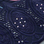 [codex-media-3] Swiss Voile Lace Fabric with Rhinestones, African Cotton Lace Fabric for Sewing Wedding Party/Prom Dresses image 4