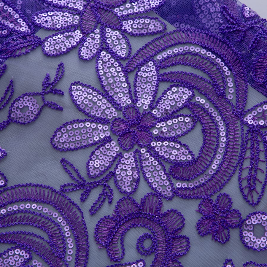 [codex-media-17] African Mesh Lace Fabric, French Net Lace Fabric with Sequins for Sewing Wedding/Party/Prom Dresses image 18