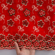 [codex-media-8] Swiss Voile Lace Fabric with Rhinestones | 5 Yards/pc African Cotton Lace Fabric image 9