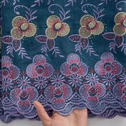 [codex-media-7] Blue Swiss Voile Lace Fabric 5 Yards | 4943 image 8