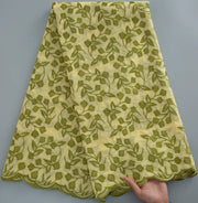 [codex-media-2] White +Gold Swiss Voile Lace Fabric 5 Yards | 4939 image 3