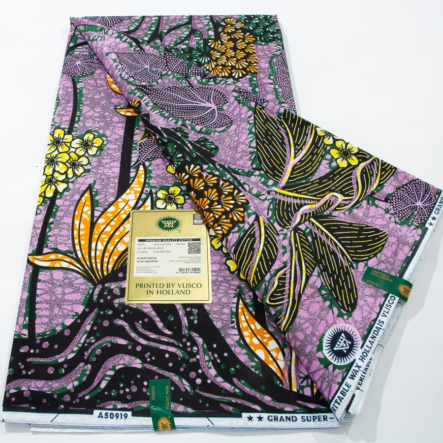 [codex-media-13] African Wax Print Fabric 6 Yards | Double-Sided Party Material image 14