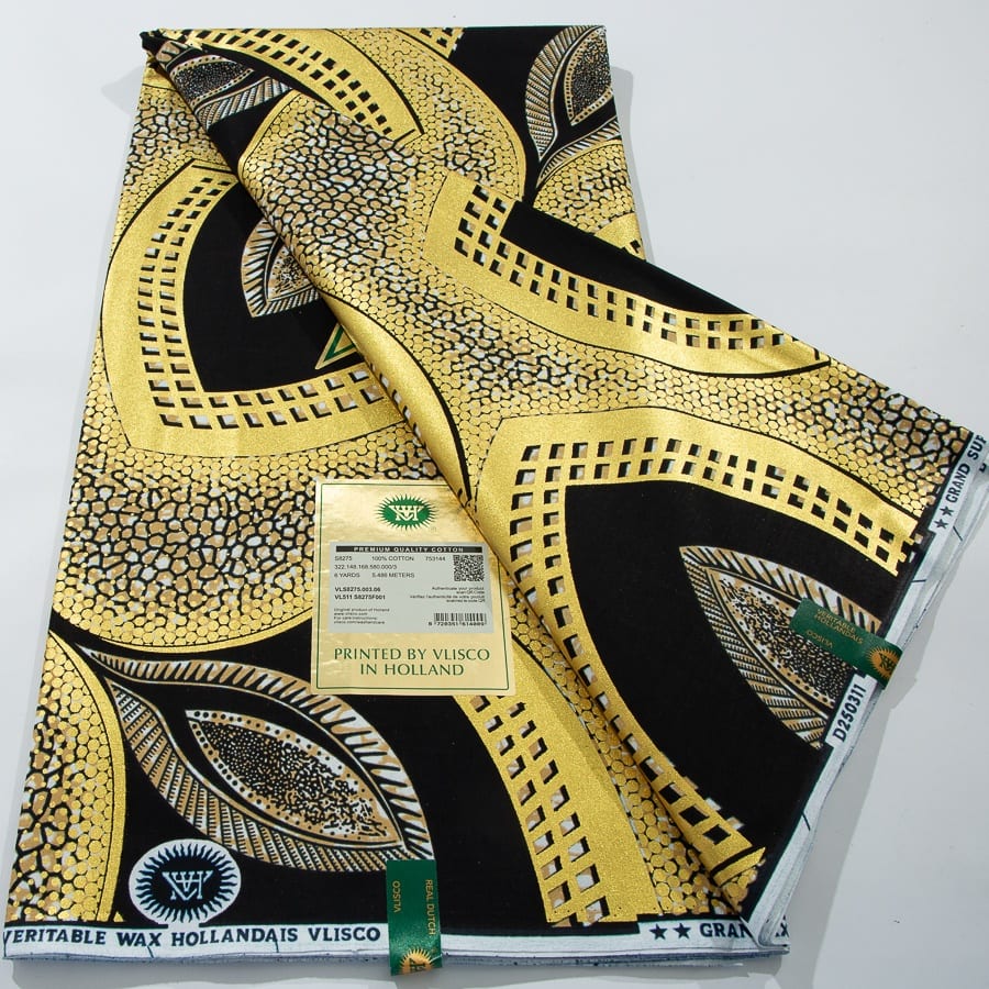 [codex-media-8] African Wax Print Fabric 6 Yards | Double-Sided Party Material image 9