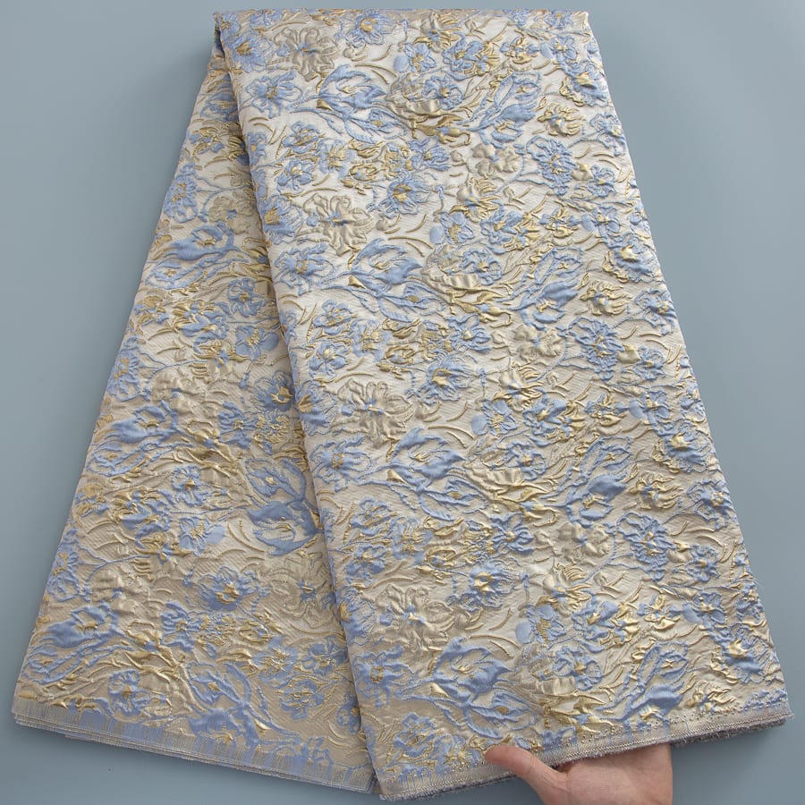 [codex-media-4] African Brocade Lace Fabric, French Jacquard Lace Fabric for Sewing Women Elegant Party Dresses image 5