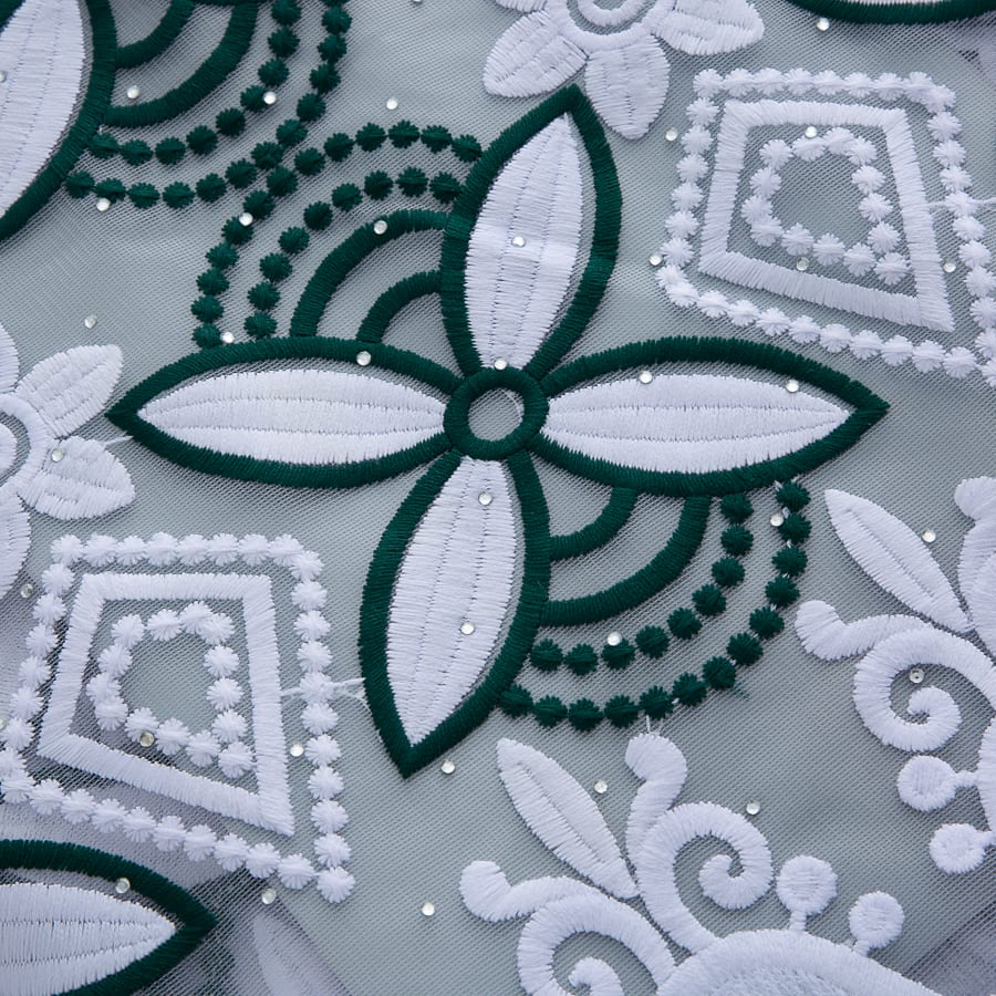 [codex-media-11] French Mesh Lace Fabric with Sequins | 5 Yards/pc African Net Lace Fabric image 12