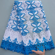 [codex-media-4] French Mesh Lace Fabric with Sequins | 5 Yards/pc African Net Lace Fabric image 5