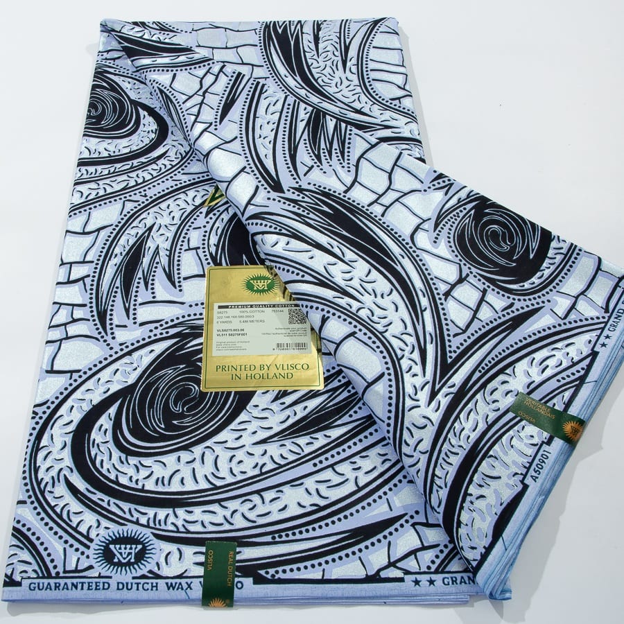 [codex-media-11] African Wax Print Fabric 6 Yards | Double-Sided Party Material image 12