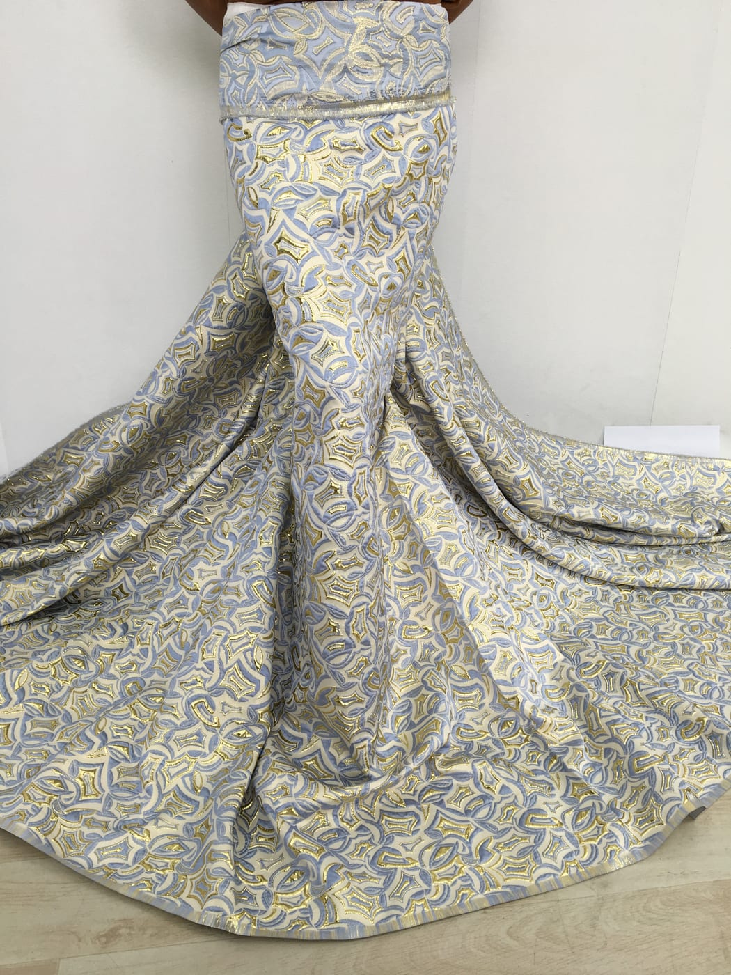 [codex-media-15] African Brocade Lace Fabric, French Jacquard Lace Fabric for Sewing Women Elegant Party Dresses image 16