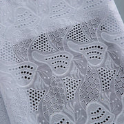 [codex-media-15] White Swiss Voile Lace Fabric Rhinestones 5 Yards | 4934 image 16