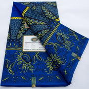 [codex-media-9] African Wax Print Fabric 100% Cotton - Golden Glitter Wax Cloth - Ankara Super Wax Fabric 5.49 meter Per Piece, 100% Cotton Nigerian Ghanaian Fashion - Soft Handmade Fabric for Women's Wedding Dresses, Party Gowns, and Sewing Materials image 10