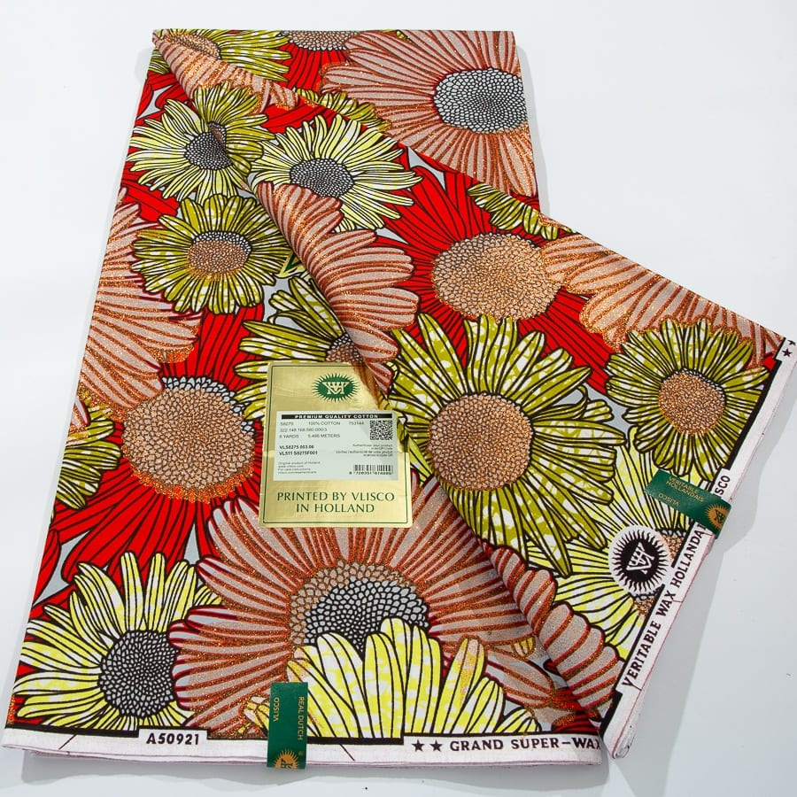 [codex-media-9] African Wax Print Fabric 6 Yards | Double-Sided Party Material image 10