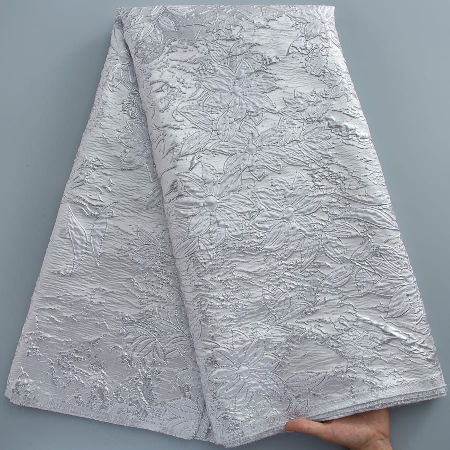 [codex-media-1] African Brocade Lace Fabric, French Jacquard Lace Fabric for Sewing Women Elegant Party Dresses image 2