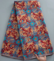 [codex-media-7] Sky blue French Brocade Lace Fabric 5 Yards | 4946 image 8