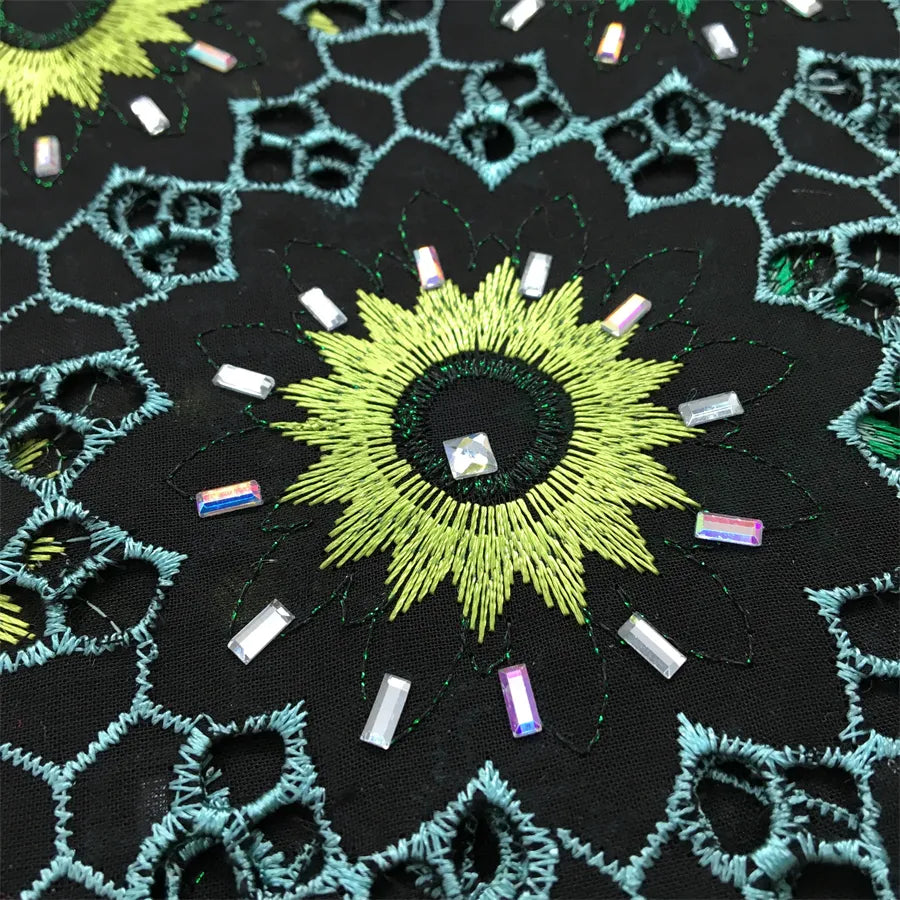 [codex-media-1] Green Swiss Voile Lace Fabric 5 Yards | 4949 image 2