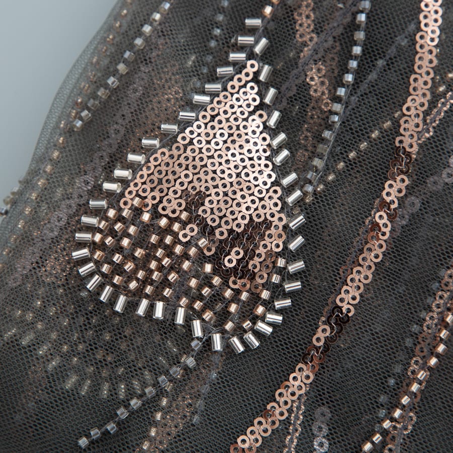 [codex-media-5] French Mesh Lace Fabric with Beads and Sequins, African Lace Fabric for Sewing Wedding Party Dresses image 6