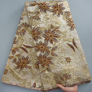 [codex-media-11] African Brocade Lace Fabric, French Jacquard Lace Fabric for Sewing Women Elegant Party Dresses image 12