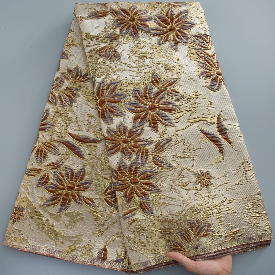 [codex-media-11] African Brocade Lace Fabric, French Jacquard Lace Fabric for Sewing Women Elegant Party Dresses image 12