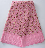 [codex-media-2] Yellow Swiss Voile Lace Fabric 5 Yards | 4935 image 3