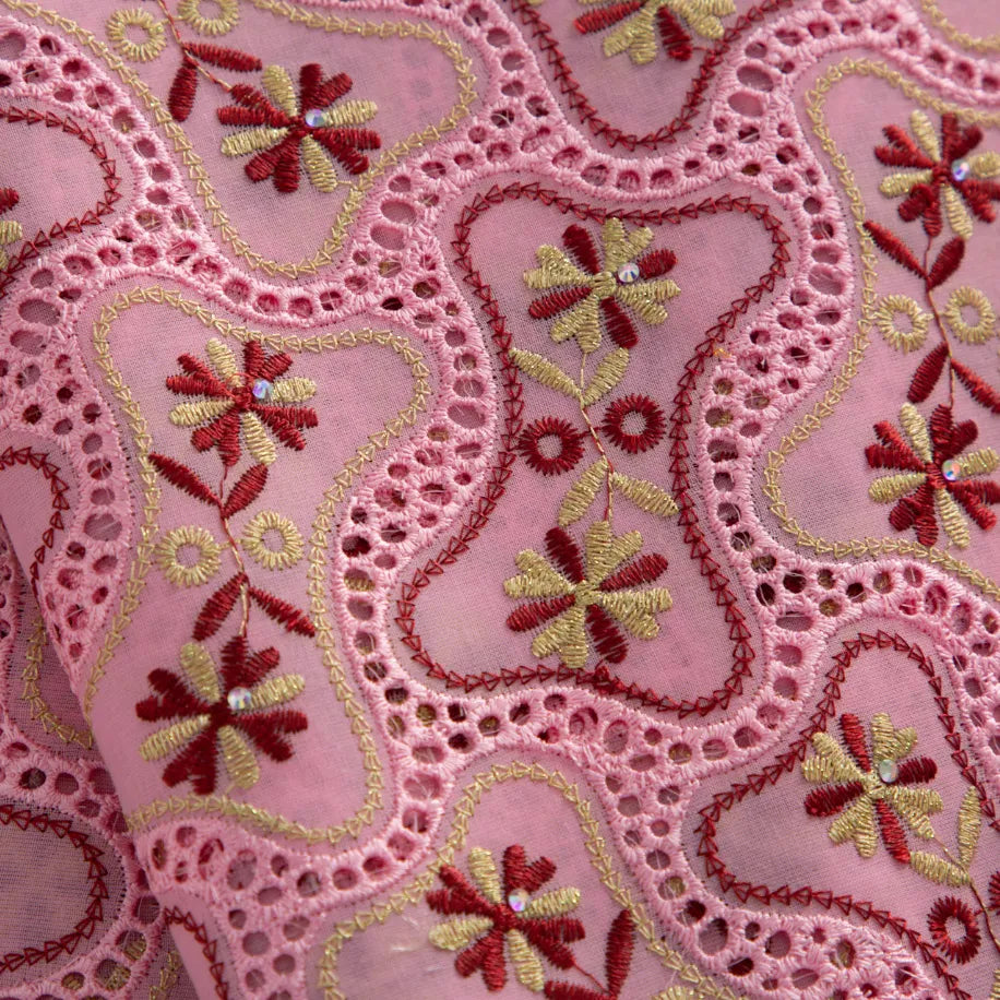 [codex-media-3] Yellow Swiss Voile Lace Fabric 5 Yards | 4935 image 4