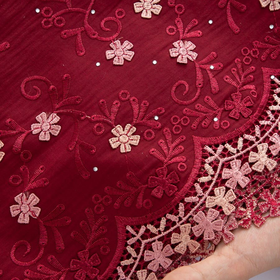 [codex-media-7] 5Yards/pc Swiss Voile Lace Fabric with Rhinestones, African Cotton Lace Fabric for Sewing Women Wedding Party Dresses image 8