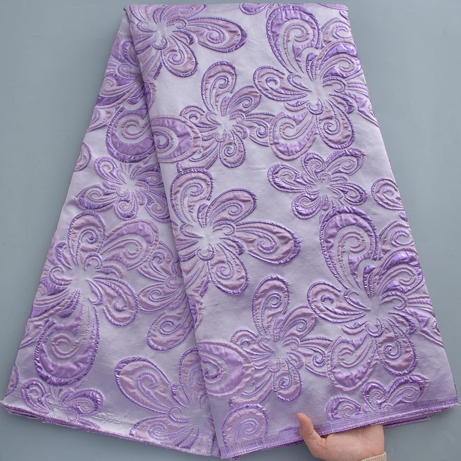 [codex-media-9] African Brocade Lace Fabric | 5 Yards/pc French Jacquard Lace Fabric image 10
