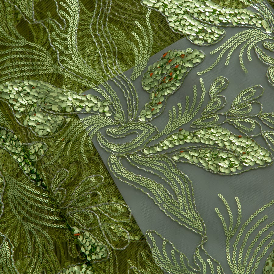 [codex-media-11] African Mesh Lace Fabric, French Net Lace Fabric with Sequins for Sewing Wedding/Party/Prom Dresses image 12