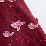 [codex-media-3] Swiss Voile Lace Fabric with Rhinestones | 5 Yards/pc African Cotton Lace Fabric image 4