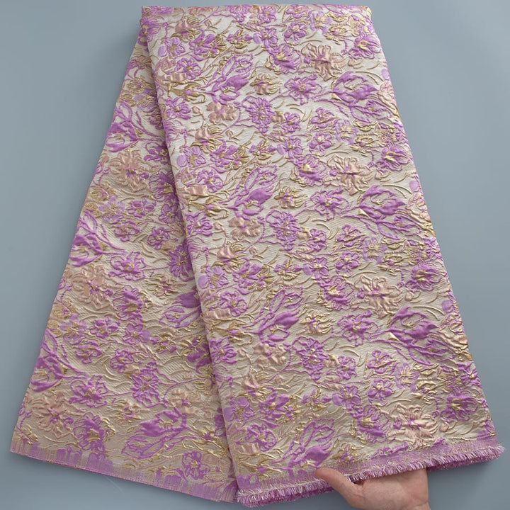 [codex-media-0] African Brocade Lace Fabric, French Jacquard Lace Fabric for Sewing Women Elegant Party Dresses image 1